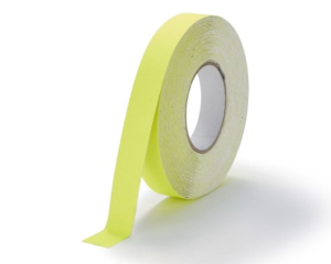 Taśma antypoślizgowa żółta fluo 25 mm - rolka 18 metrów
