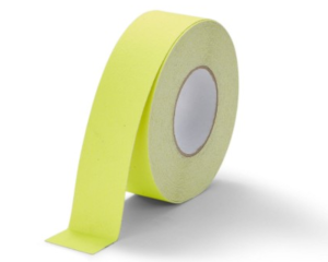 Taśma antypoślizgowa żółta fluo 50 mm - rolka 18 metrów