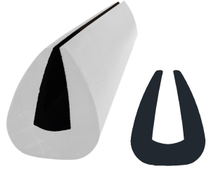 Profil odbojowy biały 20,5 x 26 mm