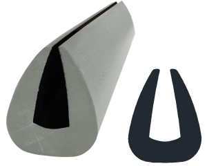 Profil odbojowy szary 20,5 x 26 mm