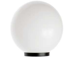 Lampa ogrodowa biała kula 30cm G300Z