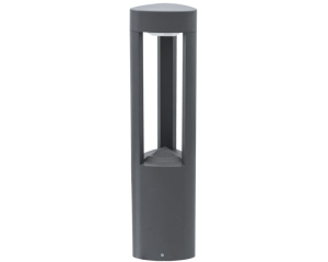 Lampa ogrodowa stojąca słupek 50cm ciemny popiel GL 11204