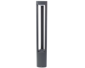Wysoka nowoczesna lampa ogrodowa słupek 80cm ciemny popiel GL 11205