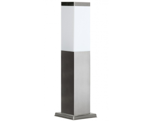 Lampa ogrodowa słupek kwadrat 45cm Inox SS802-450