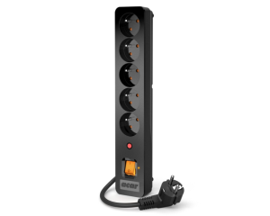 Listwa elektryczna zasilająca bezpieczna 5m czarna ACAR X5