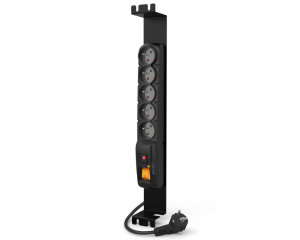 Listwa zasilająca Rack 19" 5 gniazd 1,5m czarna ACAR F5 FA RACK