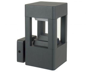 Kinkiet zewnętrzny ogrodowy 20cm ciemny popiel Fan FKW-K100