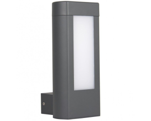 Kinkiet zewnętrzny lampa dwustronna LED ciemny popiel GL 15404