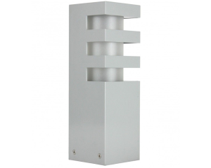 Lampa do ogrodu stojąca słupek 25cm srebrny RADO 3 AL