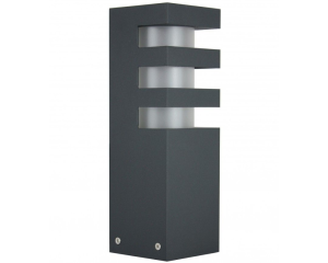 Lampa słupek oświetleniowy ogrodowy 25cm ciemny popiel RADO 3 DG