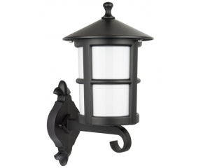 Lampa na ścianę do ogrodu okrągła czarna Cordoba K 3012/1/TD G