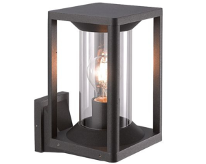 Kinkiet do ogrodu aluminiowy czarny 28cm Porto M1931