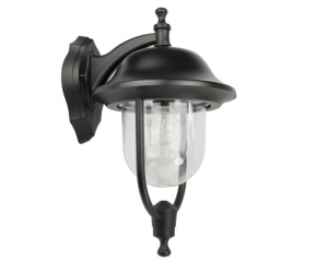 Lampa elewacyjna do ogrodu okrągła czarna Prince K 3012/1/O