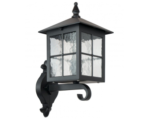 Lampa ścienna do ogrodu kwadratowa czarna Wenecja K 3012/1/KW G