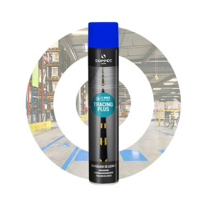 PO TERMINIE: Spray do malowania linii TRACING PLUS 750ml niebieski Soppec
