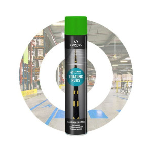 PO TERMINIE: Spray do malowania linii TRACING PLUS 750ml zielony Soppec