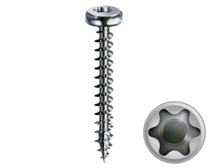 Wkręt uniwersalny 4x40 mm półkolisty Wirox SPAX - 500 szt