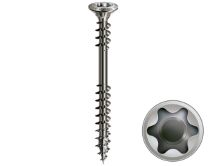 Wkręt fasadowy 4,5x60 mm podwójny gwint A2 SPAX - 100 szt