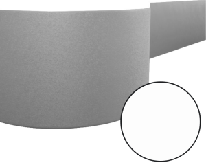 Odbojnica elastyczna 16 cm x 6,3 mb kolor 09 - Biel Śnieżna Flat