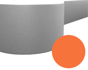 Odbojnica elastyczna 21 cm x 2,5 mb kolor 22 - Orange Flat