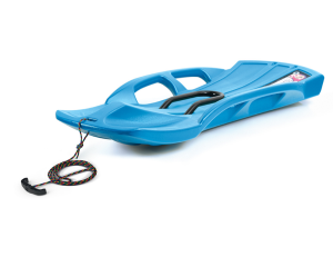 Ślizgacz dwuosobowy sterowalny niebieski Snow Train Control