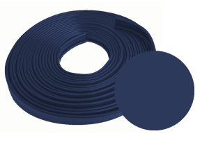 Okładzina poręczowa PVC 35x6 mm 20 mb granatowa