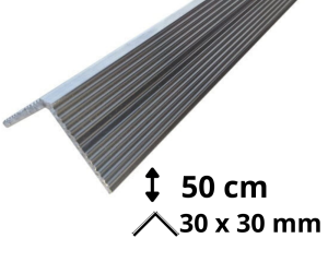 Narożnik schodowy ryfel aluminium 50 cm 3x3 cm