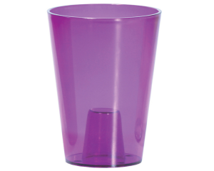 Doniczka do storczyków transparentny fiolet 17 cm Coubi Orchid