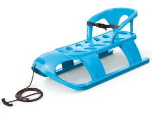 Sanki dla dzieci z oparciem niebieskie Bezzy Seat