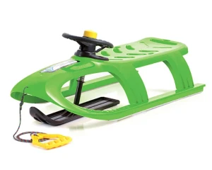 Sanki dla dzieci z kierownicą zielone Bullet Control