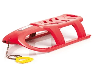 Sanki dla dzieci do szybkich zjazdów czerwone Bullet