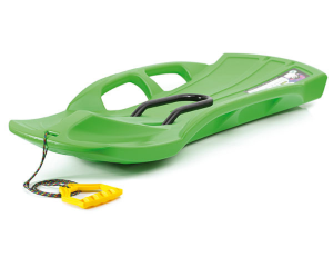 Ślizgacz dwuosobowy sterowalny zielony Snow Train Control