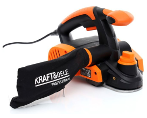 Strug elektryczny hebel stolarski z 3 ostrzami 1450W Kraft Dele