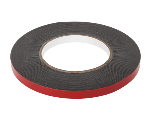 Taśma piankowa dwustronna 10 m czarna (1 mm x 10 mm) REBEL