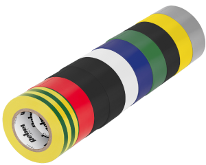 Taśmy izolacyjne 10szt zestaw mix 19mm x 9m Rebel