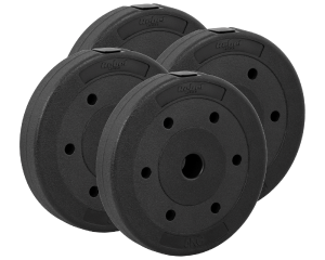 Obciążenia na siłownię bitumiczne 20kg zestaw 4x5kg Rebel RBA-2102