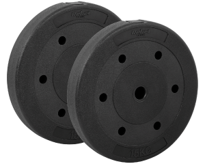 Obciążenia na siłownię bitumiczne 30 kg zestaw 2x 15kg Rebel RBA-2104