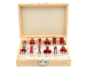 Frezy do drewna zestaw 12 sztuk 8mm Kraft Dele