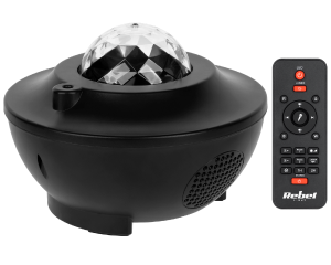 Projektor LED z głośnikiem Bluetooth wyświetlający gwiazdki