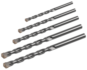 Wiertła do betonu 5 szt. zestaw Rebel RB-1121