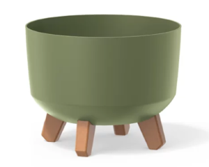 Doniczka na nóżkach zielona 24 cm Prosperplast Gracia