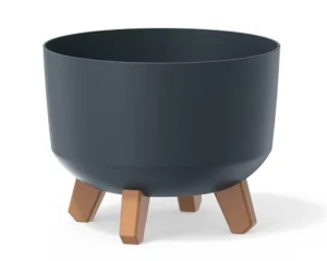 Doniczka okrągła antracyt 24 cm Prosperplast Gracia