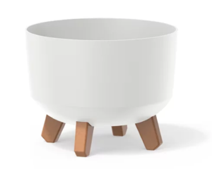 Doniczka na nóżkach biała 24 cm Prosperplast Gracia