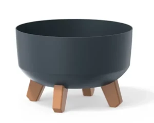 Doniczka niska antracyt 23,5 cm Prosperplast Gracia Low