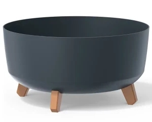 Donica okrągła antracyt 39 cm Prosperplast Gracia Low
