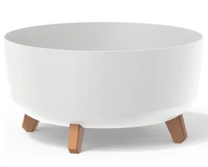 Doniczka okrągła 39 cm biała Prosperplast Gracia Low