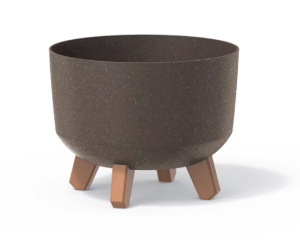Doniczka okrągła kawowa 23,5 cm Gracia Eco Wood