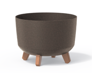 Doniczka okrągła kawowa29 cm Prosperplast Gracia Eco Wood
