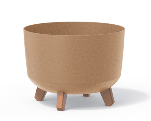 Doniczka okrągła naturo 29 Prosperplast Gracia Eco Wood