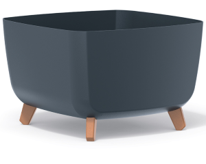Doniczka kwadratowa 39 cm antracyt Prosperplast Gracia Square